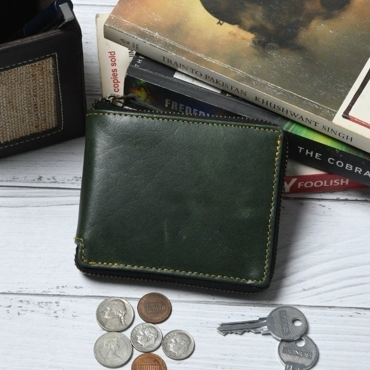 Adams Bi-Fold Wallet- Green - Concordia Style Boutique