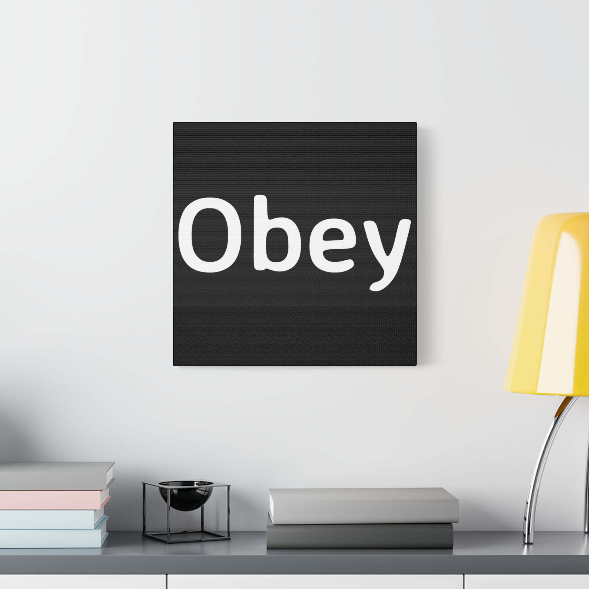 "Obey" - Classic Canvas - Premium Canvas from Concordia Style Boutique - Just $23.12! Shop now at Concordia Style Boutique