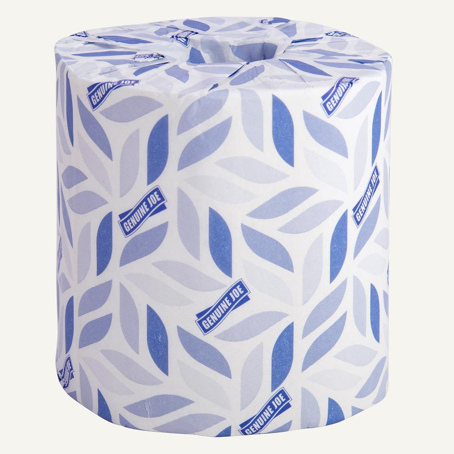 Genuine Joe 2-ply Bath Tissue Rolls - 2 Ply - 4" x 3.75" - 400 Sheets/Roll - White - Perforated, Absorbent, Soft, Sewer-safe, Septic Safe - For Bathroom, Restroom - 24 / Carton - Premium Bath Tissue Rolls from Concordia Style Boutique - Just $55.21! Shop now at Concordia Style Boutique