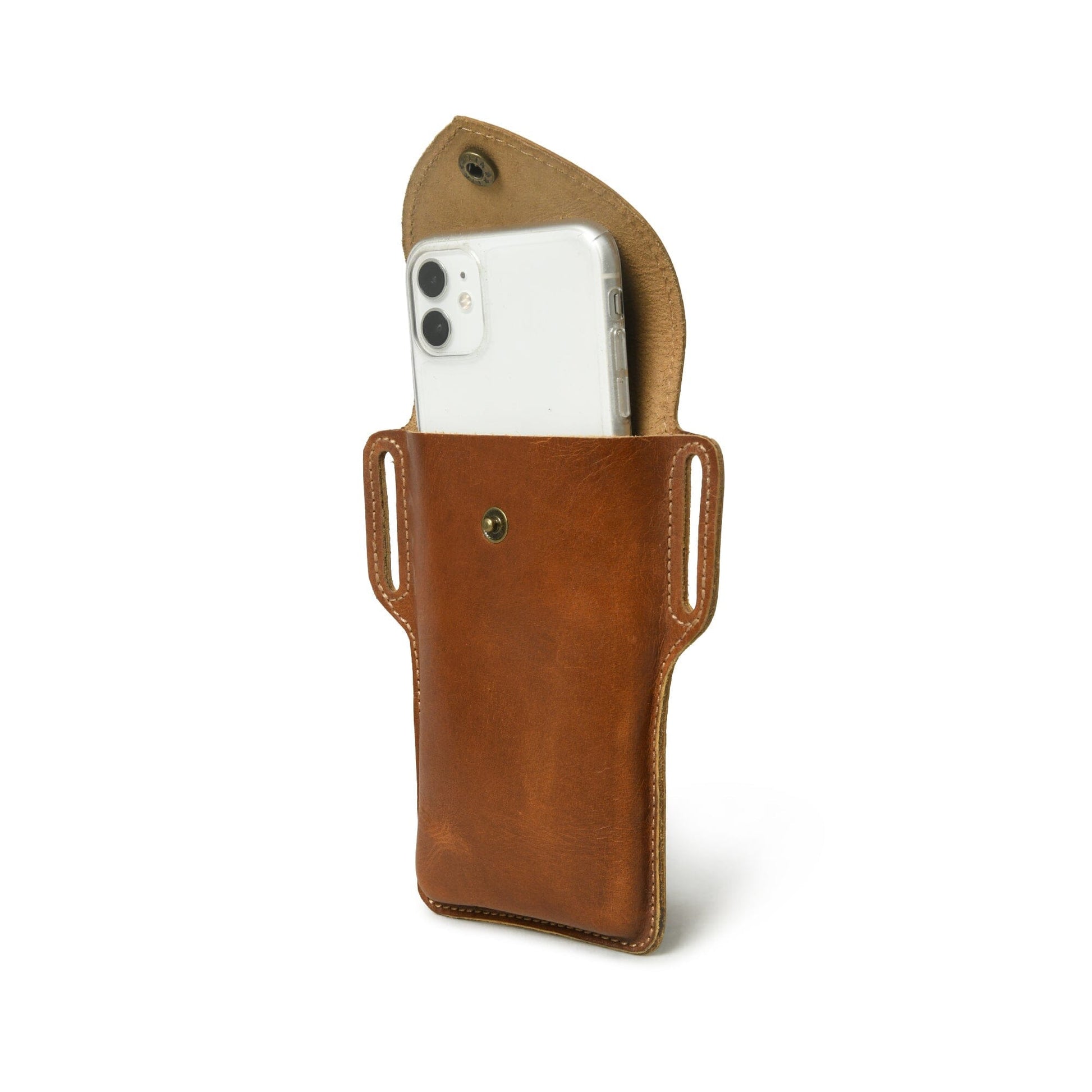 Mobile Holster Case- Tan Brown - Concordia Style Boutique