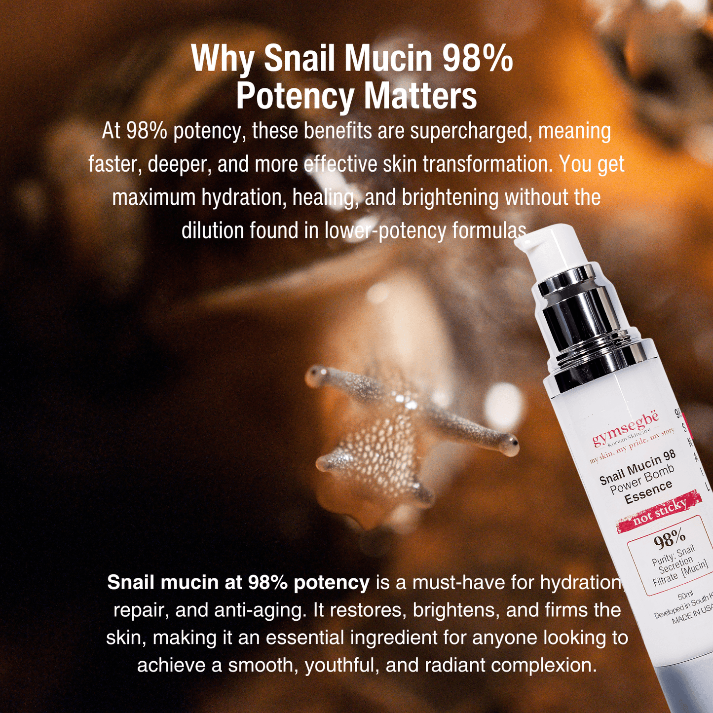 Snail Mucin 98 Power Bomb Essence - Concordia Style Boutique
