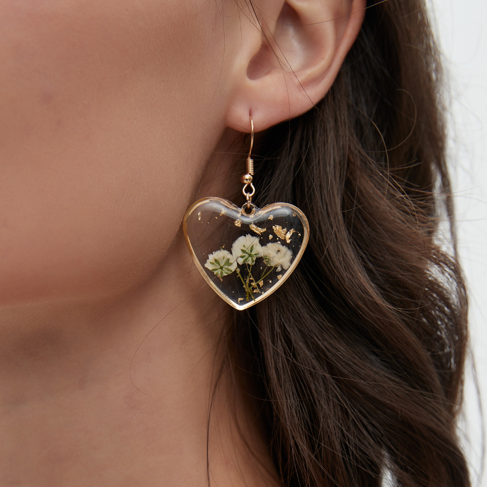 BLOSSOM HEART EARRINGS (PAIR) - Concordia Style Boutique