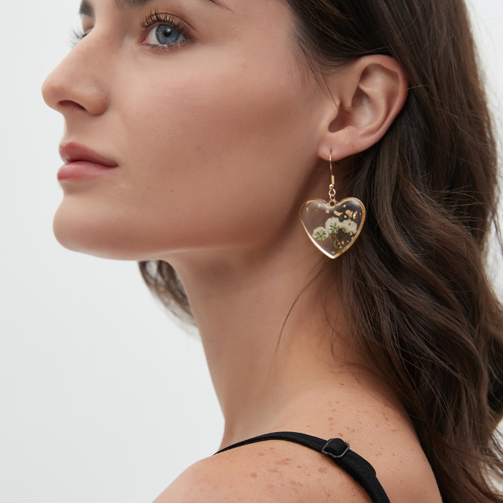 BLOSSOM HEART EARRINGS (PAIR) - Concordia Style Boutique