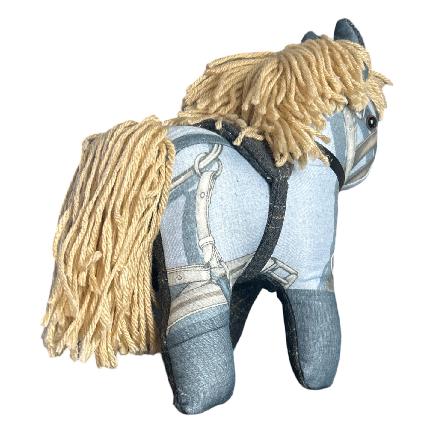 Equestrian Vintage Silk Scarf Patchwork Pony