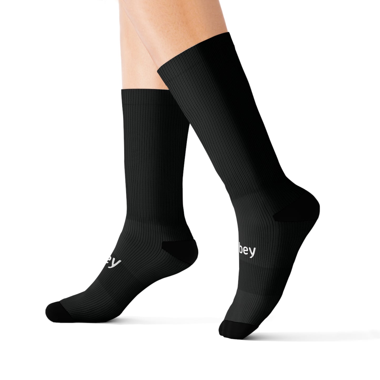 Sublimation Socks - "Obey" - Premium socks from Concordia Style Boutique - Just $16.10! Shop now at Concordia Style Boutique