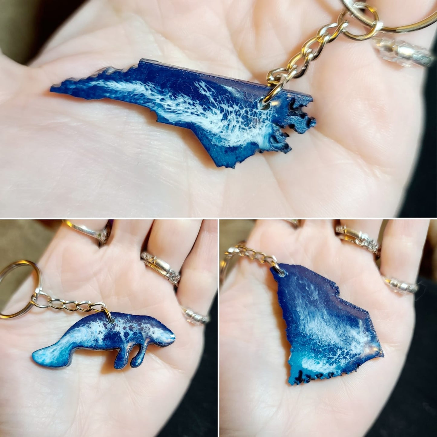 Ocean Themed Sea Creatures Key Chain