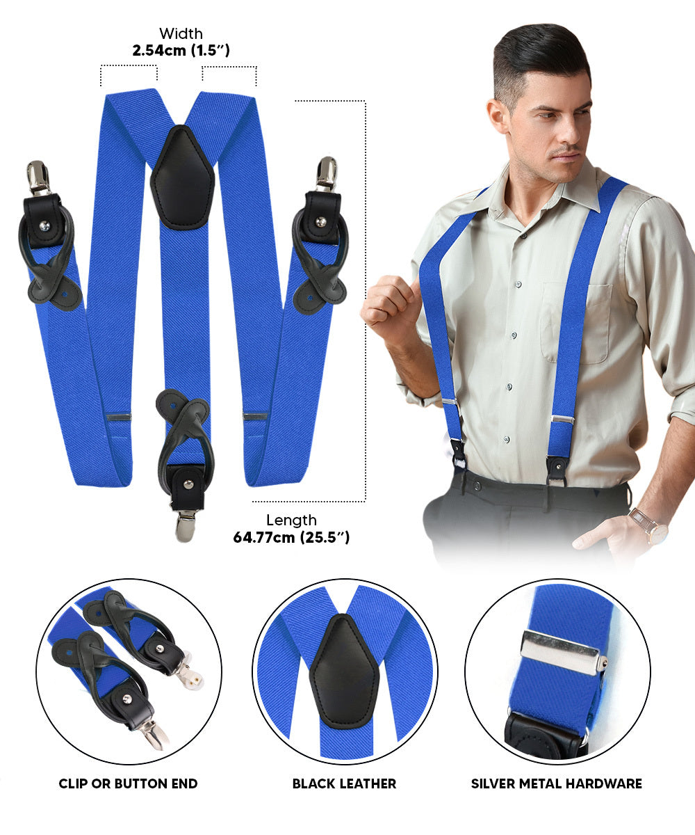 Vittorio Farina Men's Convertible Suspender in Gift Box: 70% Polyester & 30% Elastomer - Concordia Style Boutique