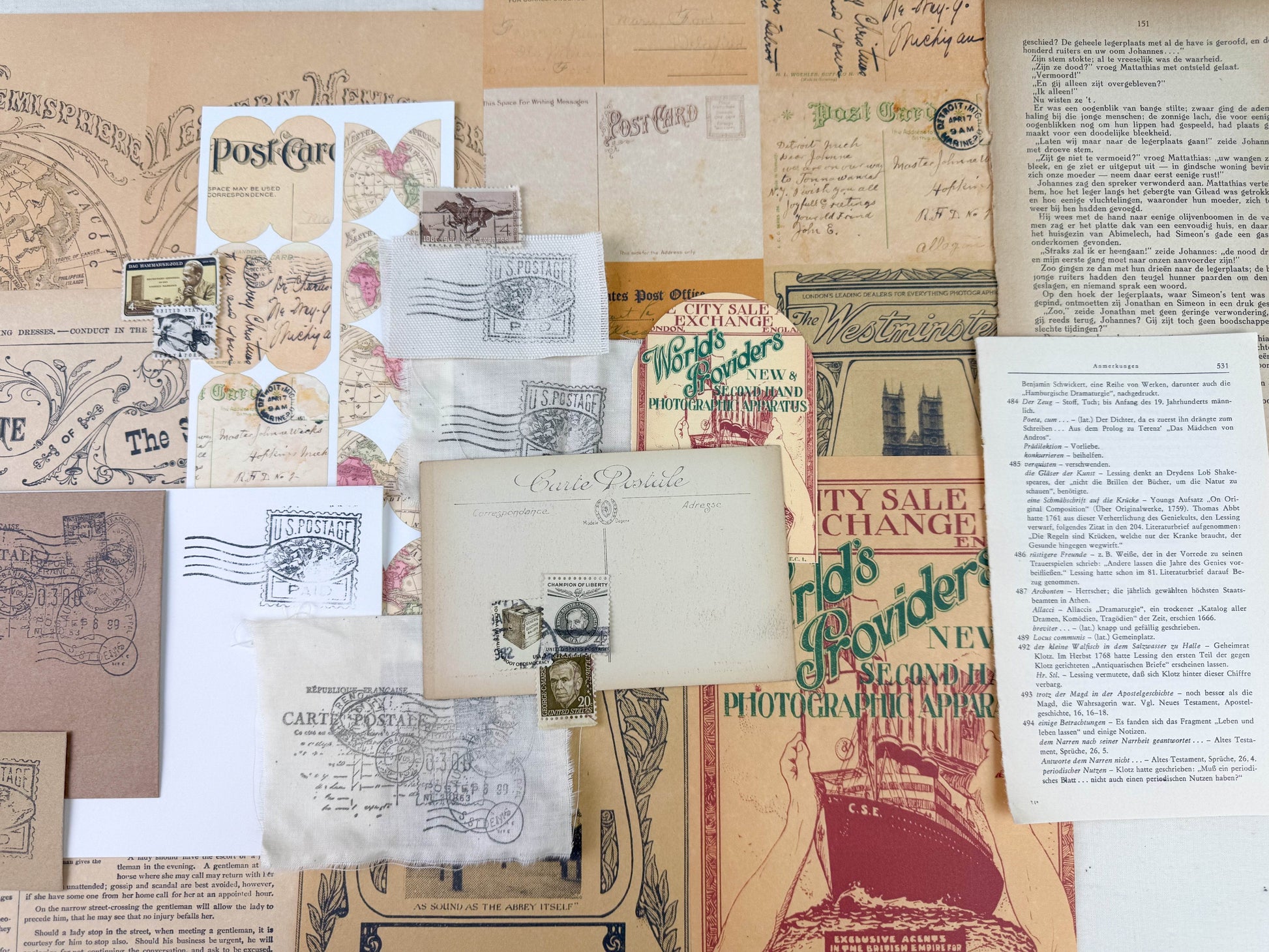 Foreign Travel Ephemera Kit - Concordia Style Boutique
