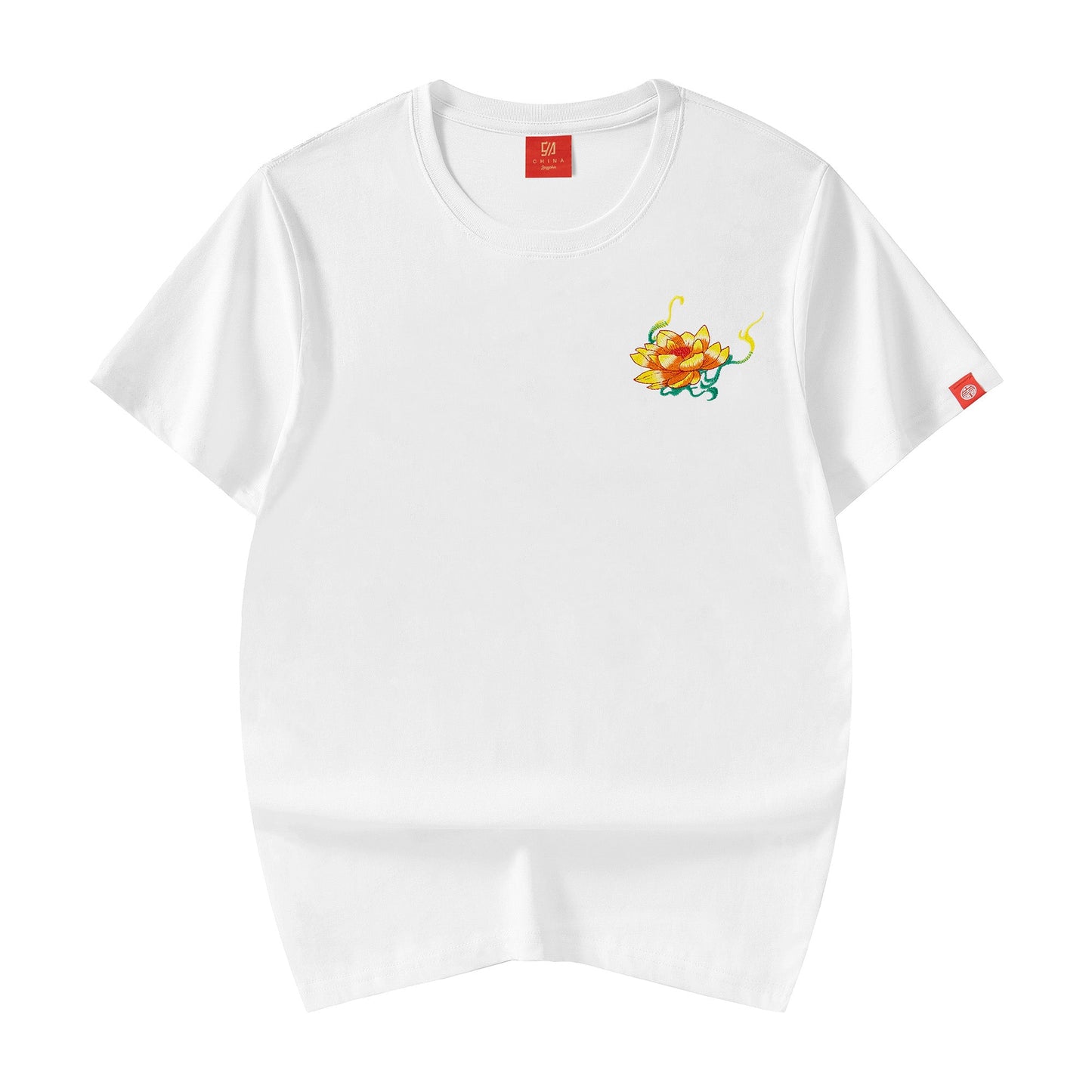 KH759 Emerald Kirin Embroidery Tee - Concordia Style Boutique