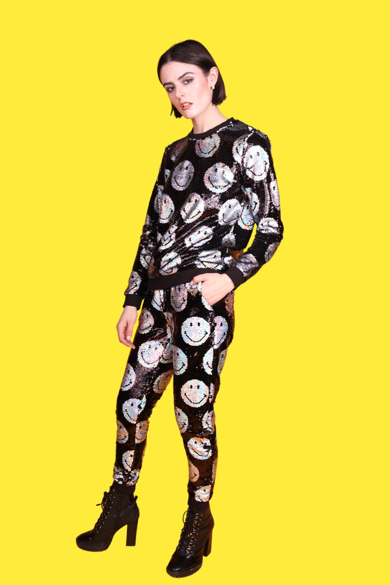 "Any Old  Iron" - x Smiley Iridescent Joggers - Premium Clothing from Any Old Iron - Just $175! Shop now at Concordia Style Boutique