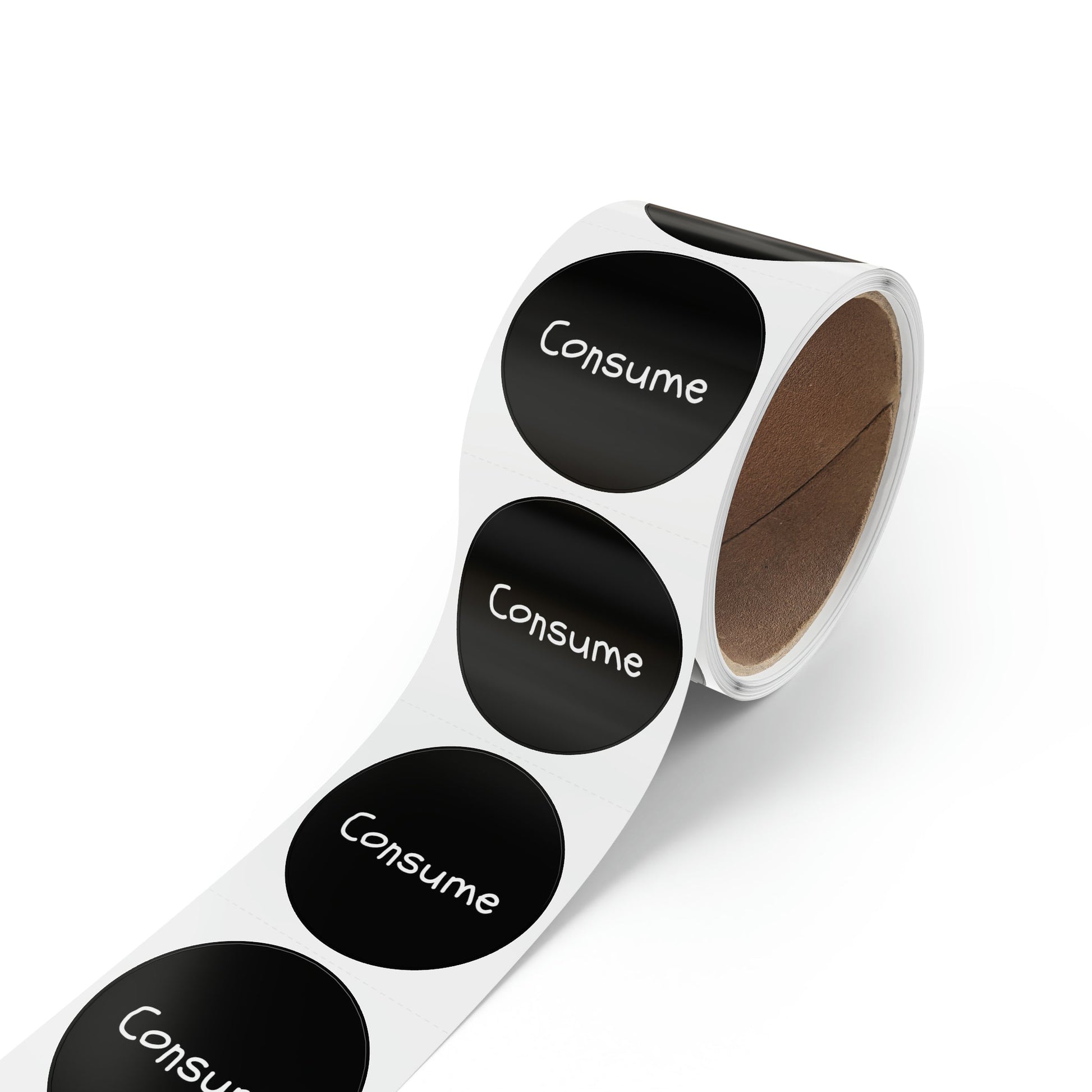 Round Sticker Label Rolls - Consume - Premium Round Sticker Label Rolls from Concordia Style Boutique - Just $97.27! Shop now at Concordia Style Boutique