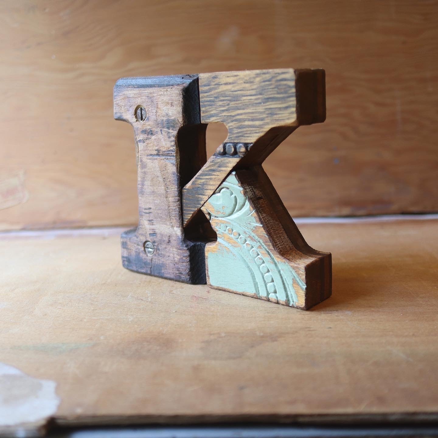 Reclaimed Wooden Letters