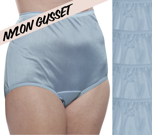 NYLON GUSSET Plain Jane/331 4 Pack: Dusty Blue - Concordia Style Boutique