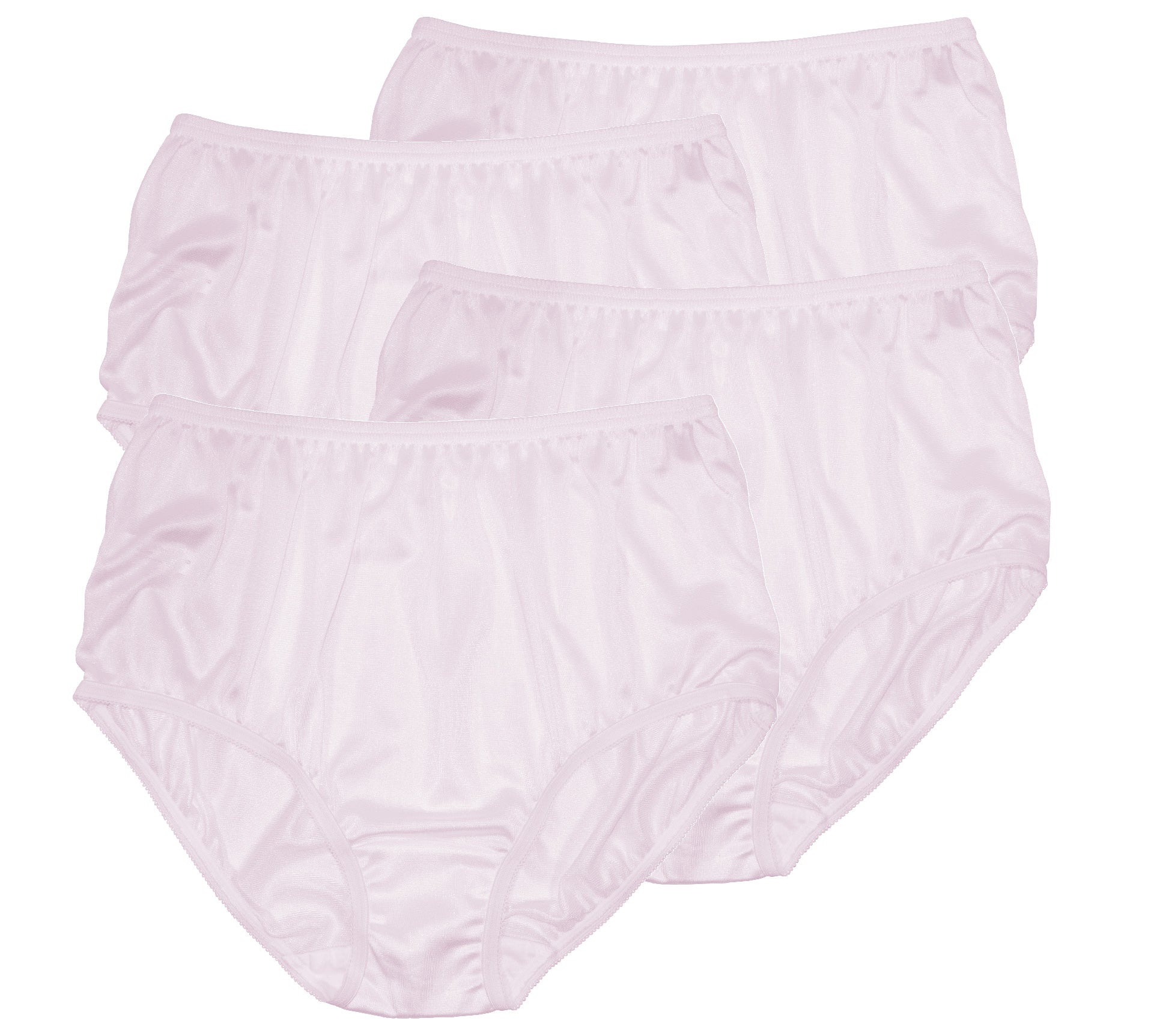 Nylon Brief Panty (Style 331/Plain Jane) 4 Pack in Lilac - Concordia Style Boutique