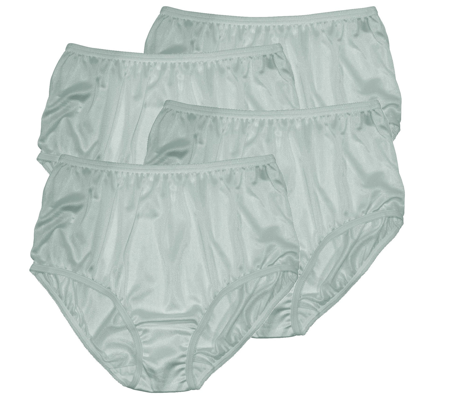 Nylon Brief Panty (Style 331/Plain Jane) 4 Pack in Blue Spruce - Concordia Style Boutique