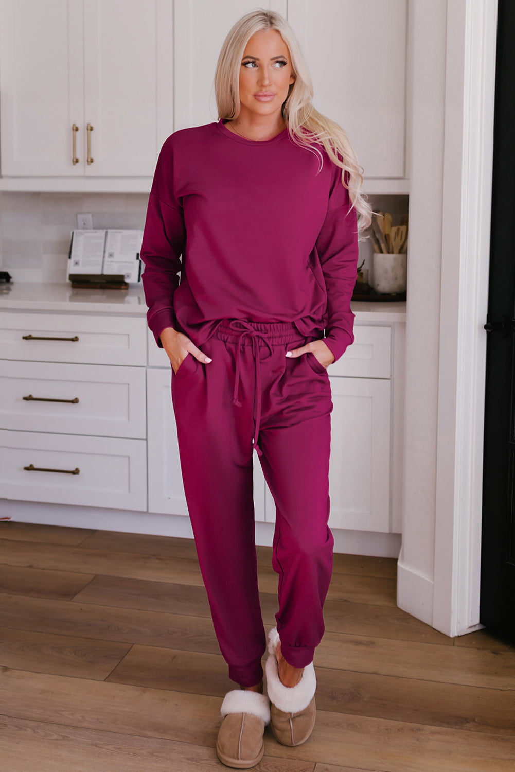 Color Long Sleeve Long Pants Pajamas Set - Concordia Style Boutique