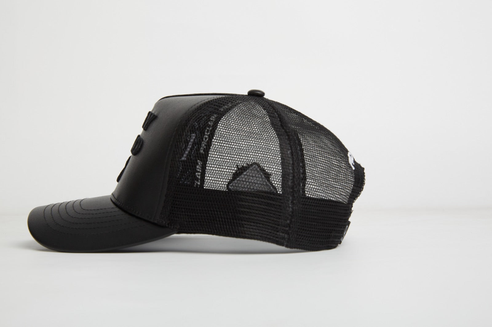 Pray Grind Repeat- Asphalt Leather / Signature Series Snap-Back - Concordia Style Boutique