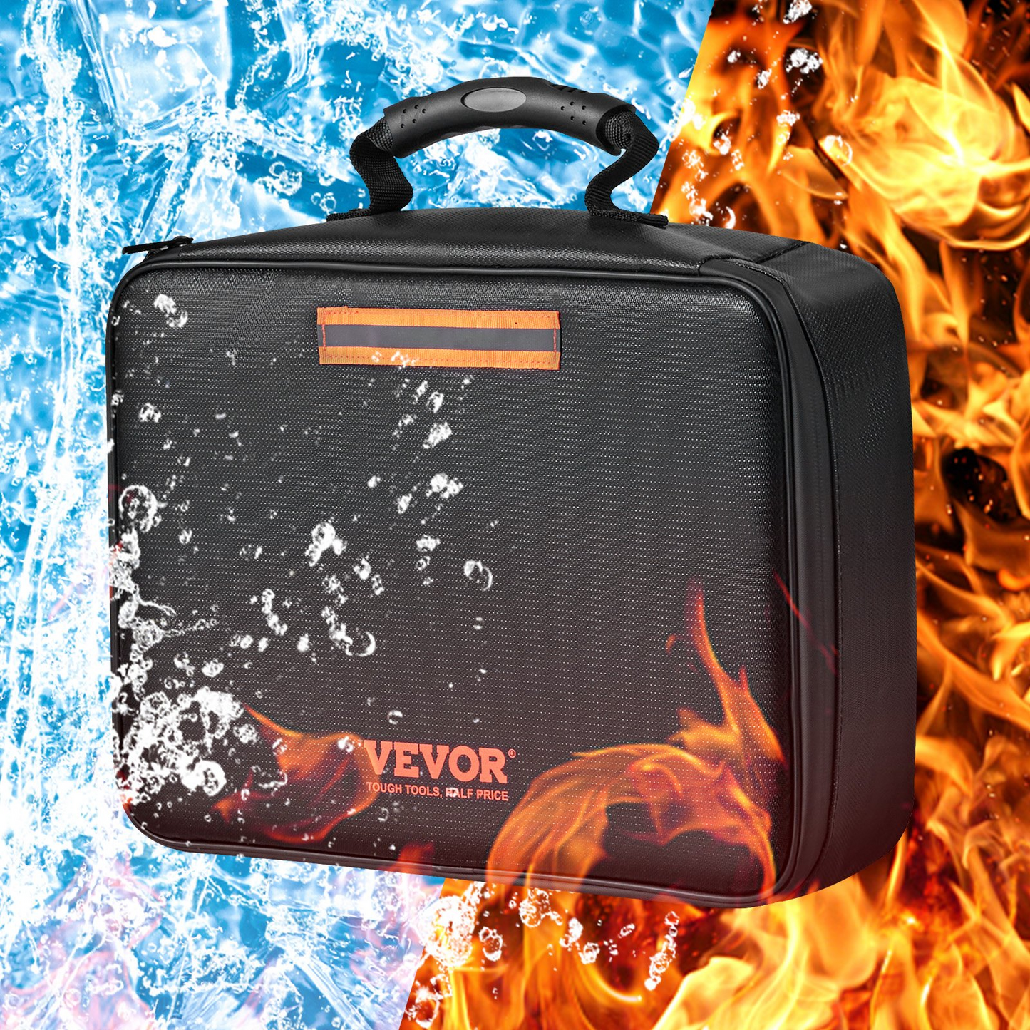 VEVOR Fireproof Document Box, Fireproof Document Bag with Lock 2000℉, 3-layer Fireproof and Waterproof File Box 14.17x10.63x4.13 inch with Zipper, for Money, Documents, Jewelry and Passport - Premium Fireproof Document Bag with Lock 2000℉, 3-layer Fireproof and Waterproof File Box from Concordia Style Boutique - Just $57.60! Shop now at Concordia Style Boutique