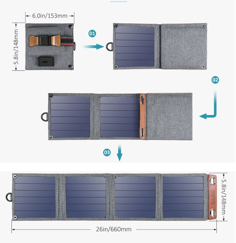 Mobile / Phone / Tablet Solar Charger - Premium solar charger from Concordia Style Boutique - Just $85.23! Shop now at Concordia Style Boutique
