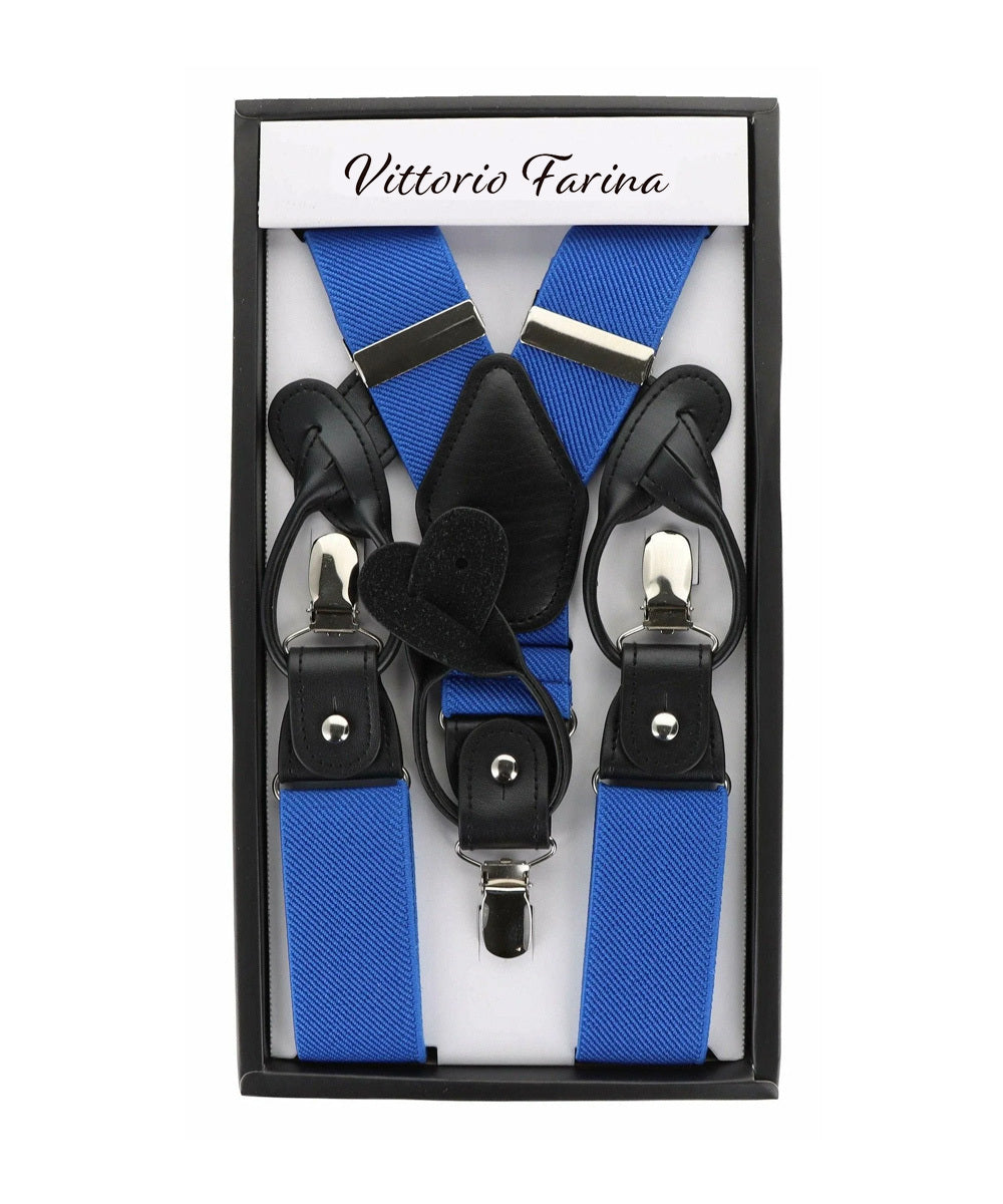Vittorio Farina Men's Convertible Suspender in Gift Box: 70% Polyester & 30% Elastomer - Concordia Style Boutique