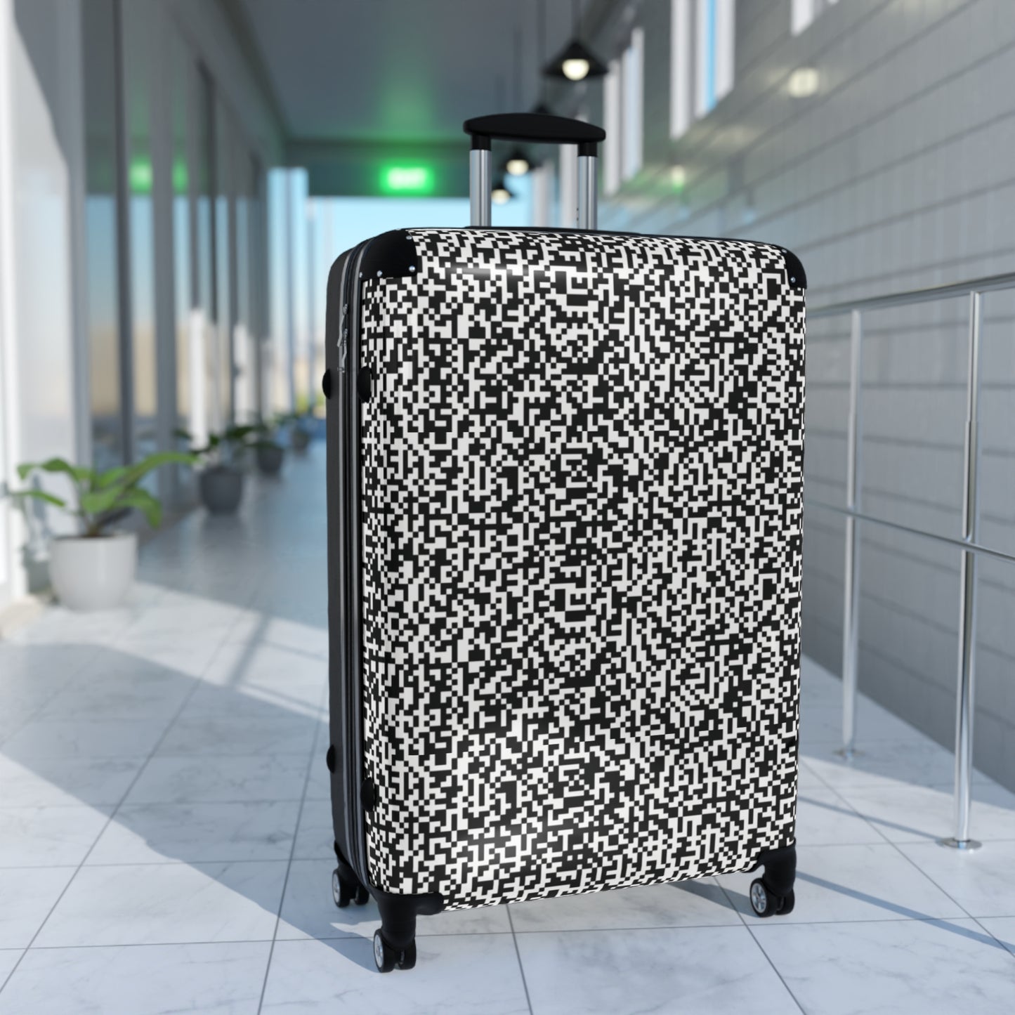 Suitcase - "Scan Me" - Premium suitcase from Concordia Style Boutique - Just $277.02! Shop now at Concordia Style Boutique