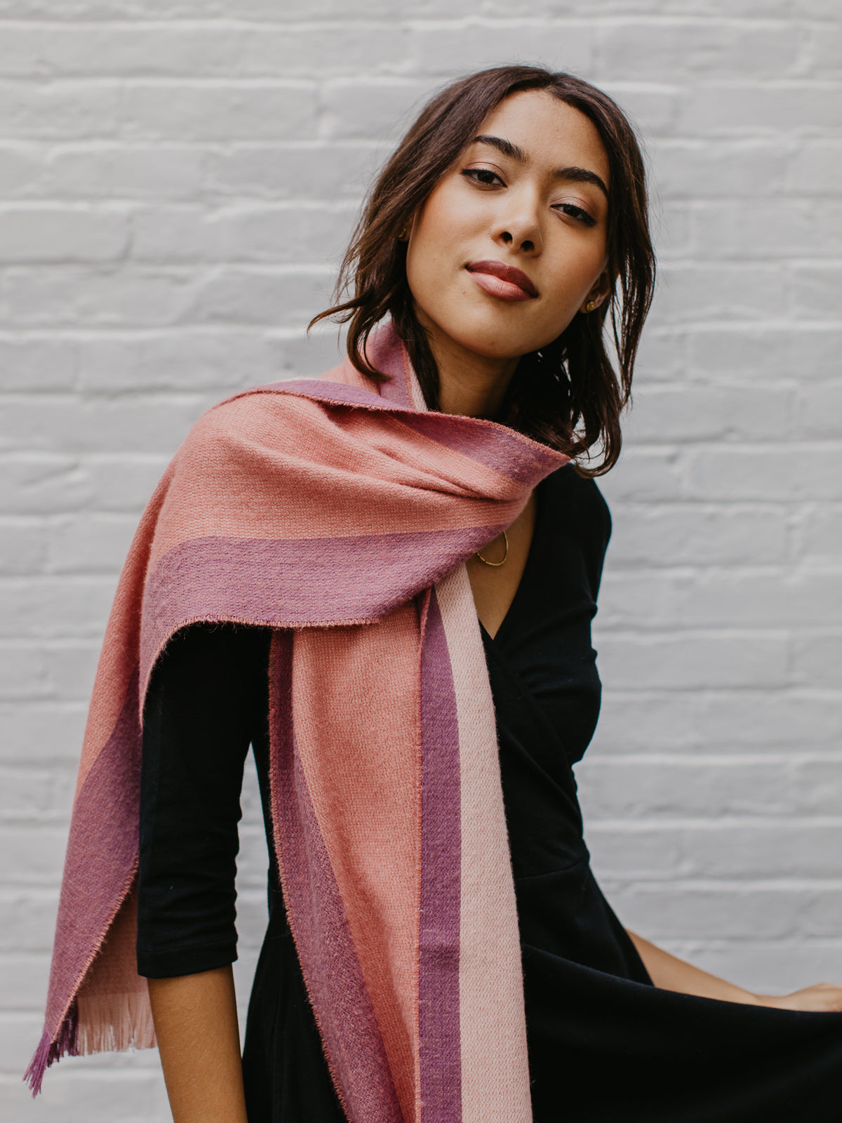 Reversible Alpaca Highland Scarf