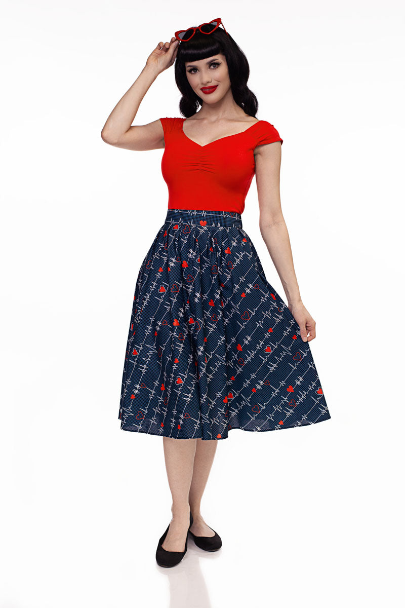 Doris Skirt in Heartbreaker - Small only - Concordia Style Boutique