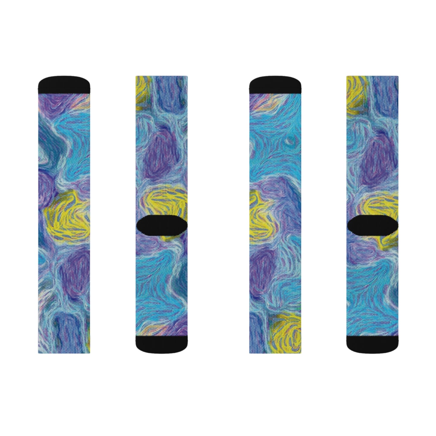 Sublimation Socks - "Starry Night" - Premium socks from Concordia Style Boutique - Just $16.10! Shop now at Concordia Style Boutique