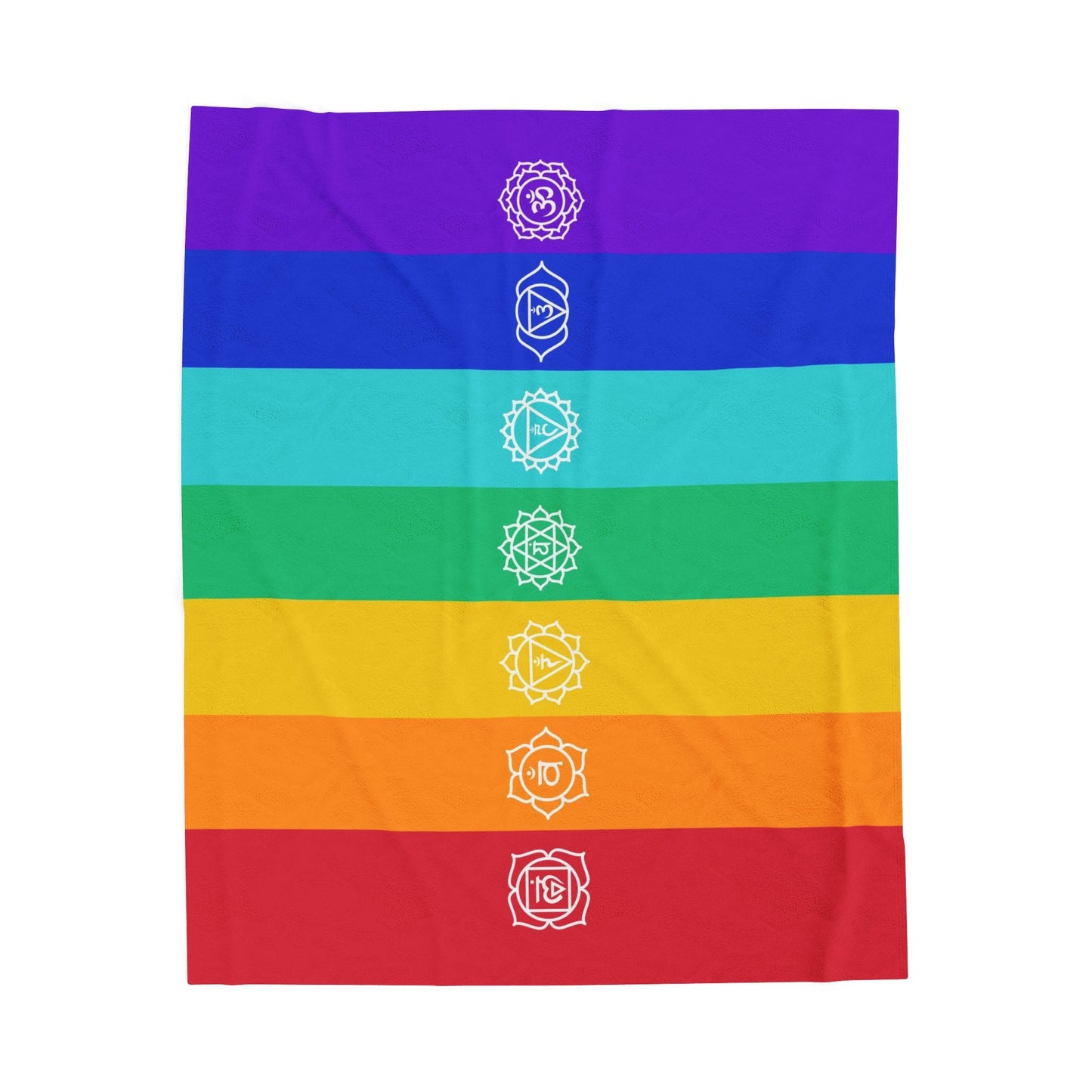 7 Chakras Pet Color Therapy Throw Blanket