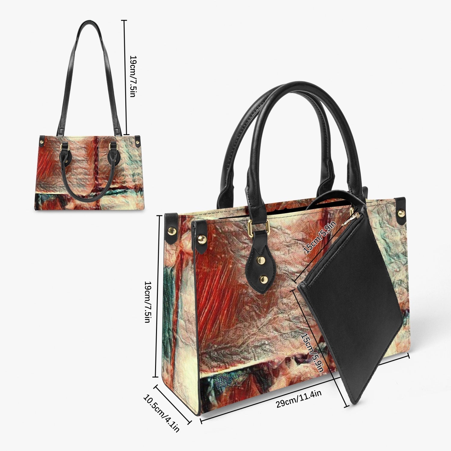 Square Dance -  Tote Bag - Long Strap and Inner Bag - Premium New Arrival from Concordia Style Boutique - Just $28! Shop now at Concordia Style Boutique