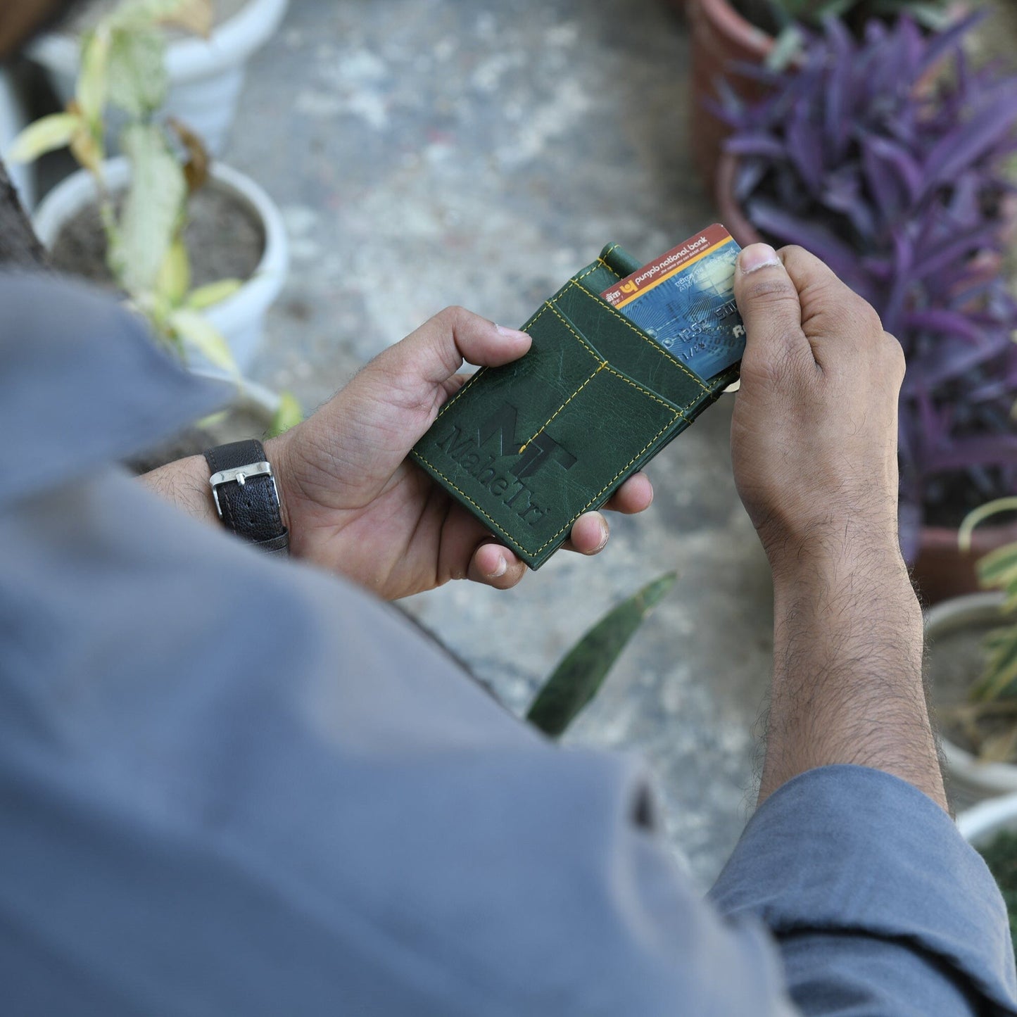 Finley Money Clipper- Green - Concordia Style Boutique