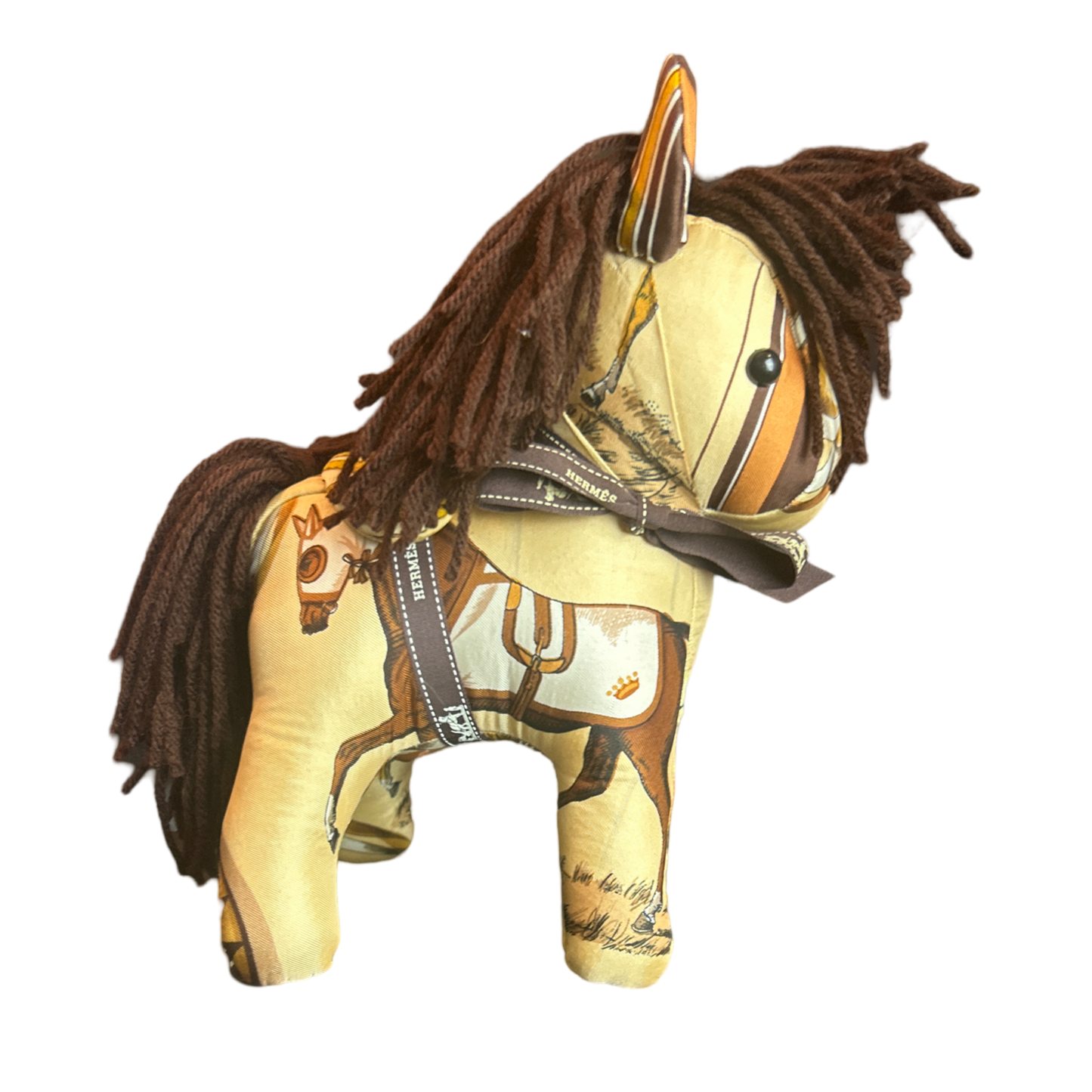 Couvertures et Tenues du Jour Vintage Silk Scarf Patchwork Pony