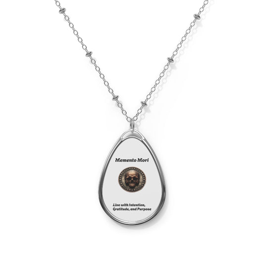 Meaningful "Memento Mori" Necklace - "Live with Intention, Gratitude, and Purpose" - Premium Necklace from Concordia Style Boutique - Just $19.18! Shop now at Concordia Style Boutique