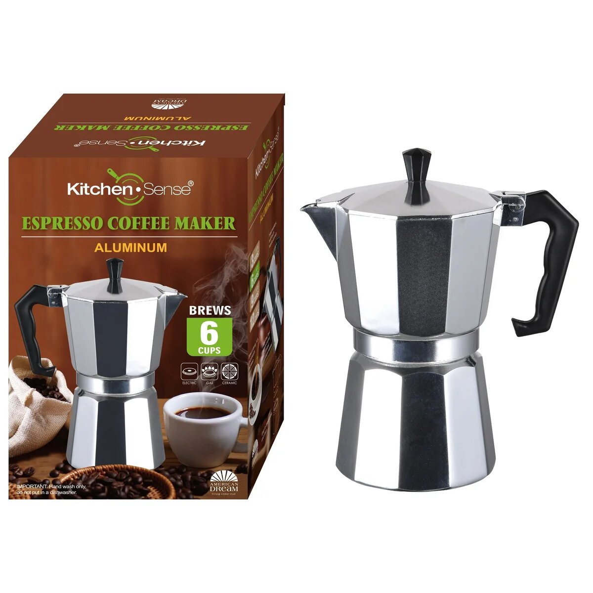 Aluminum Coffee Maker - 4 Sizes - Premium Aluminum Coffee Maker from Concordia Style Boutique - Just $33.78! Shop now at Concordia Style Boutique