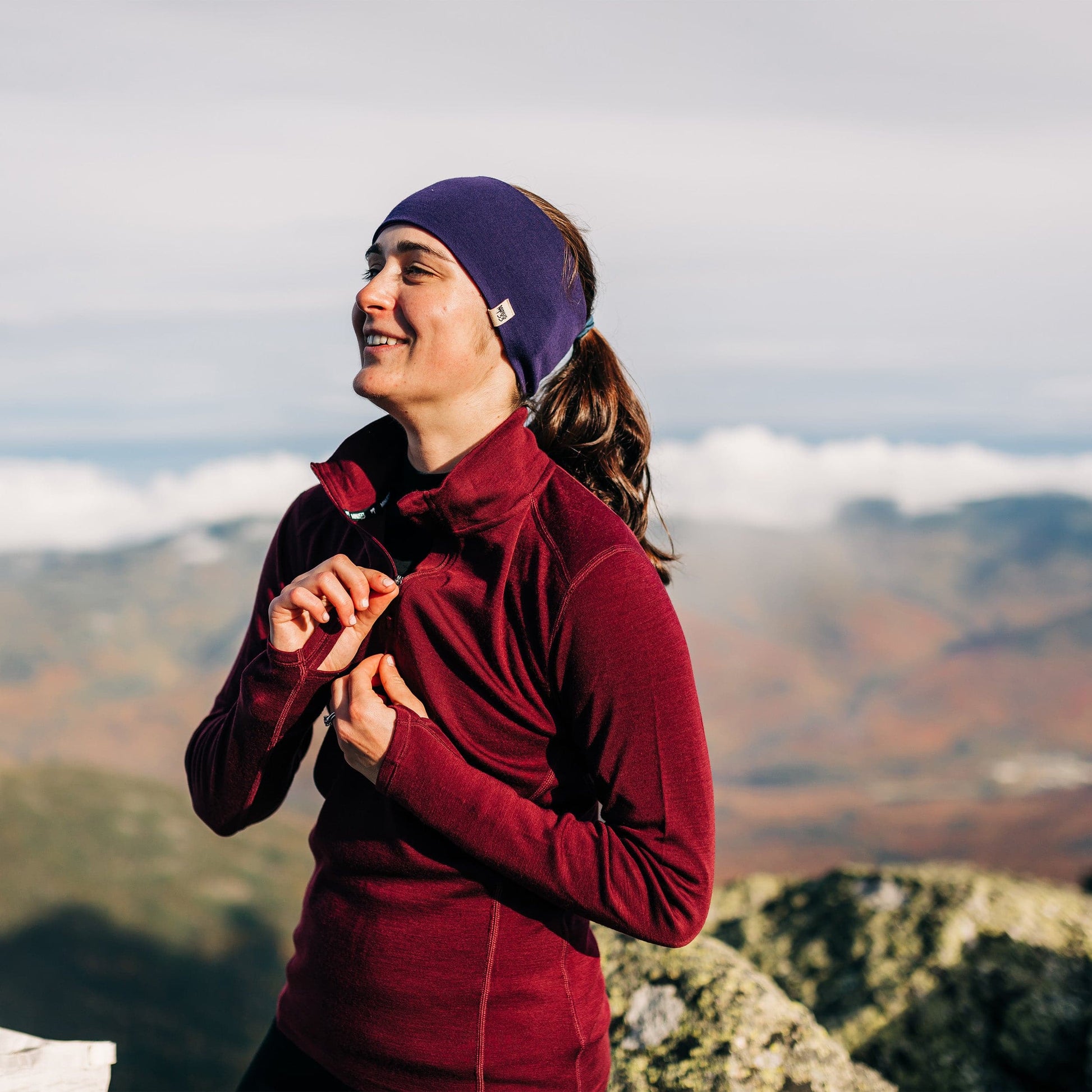 Midweight - Reversible Headband 100% Merino Wool - Concordia Style Boutique