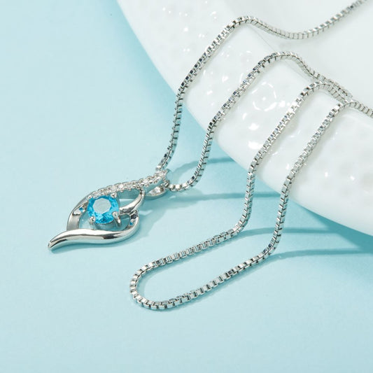 BLUE DIAMOND PENDANT NECKLACE - Concordia Style Boutique