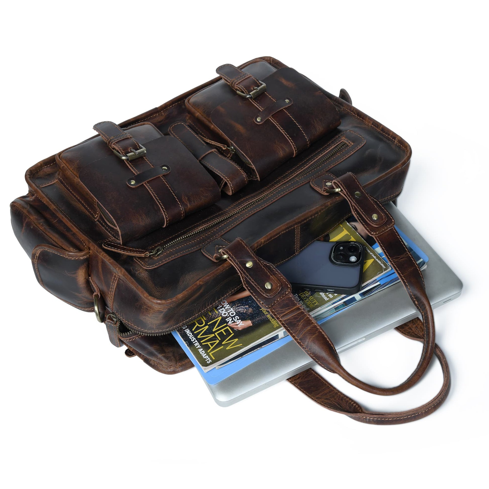 Dryden Buffalo Briefcase - Concordia Style Boutique