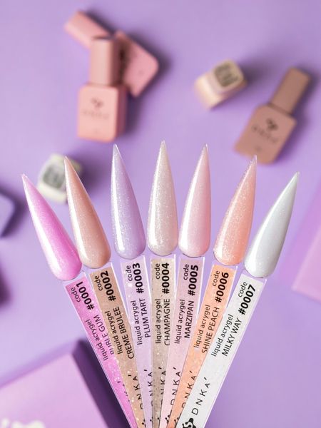 Nail gel DNKa Liquid Acrygel 12ml,15ml.