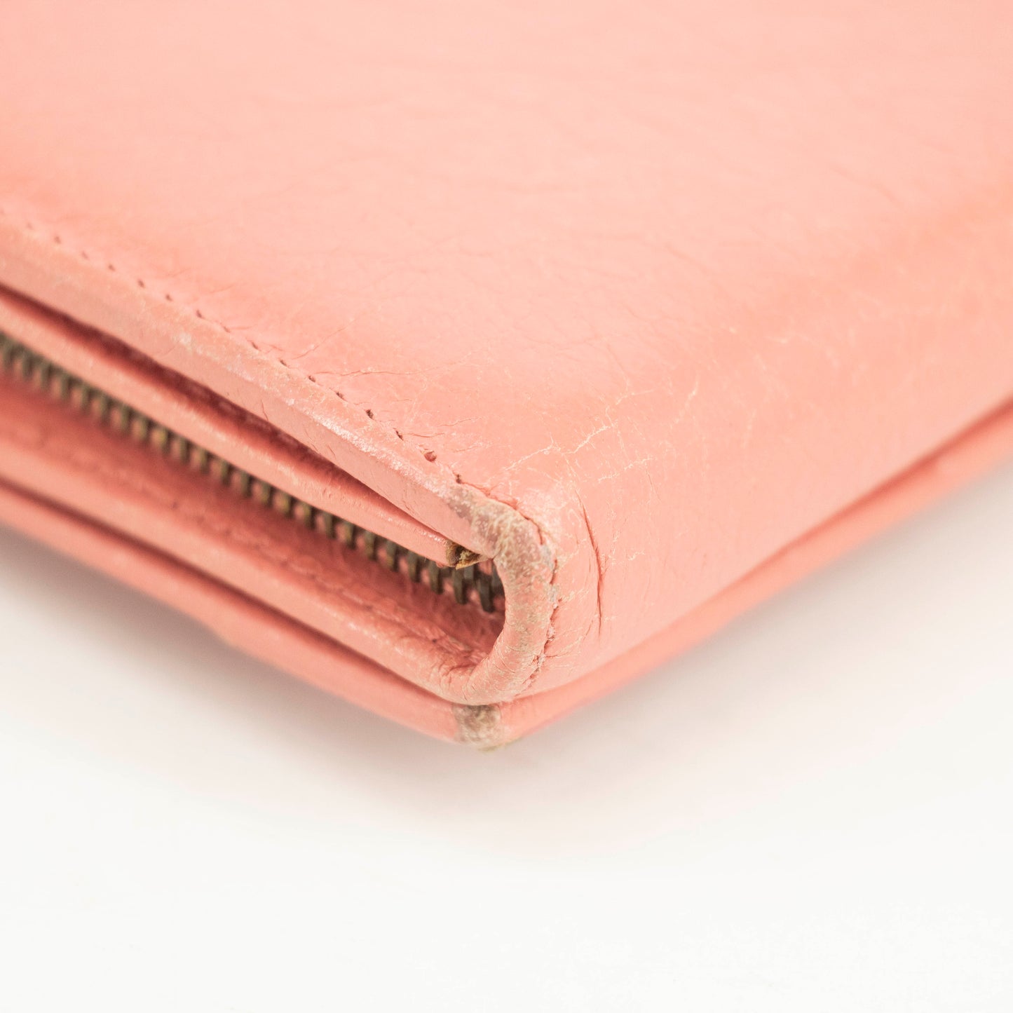 Balenciaga Pink Leather Continental Long Wallet #3691