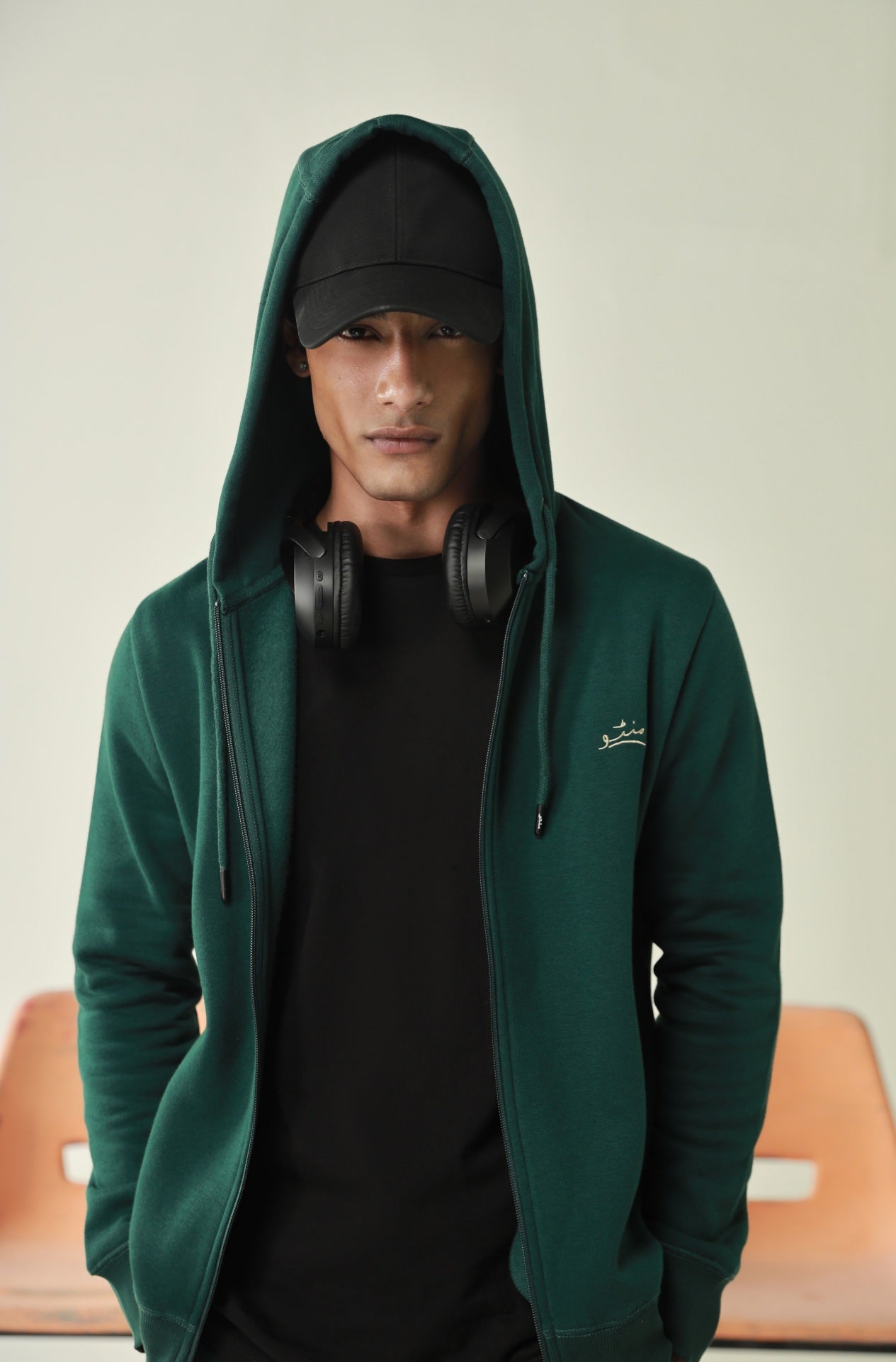 Zipper Hoodie - Ever Green - Concordia Style Boutique
