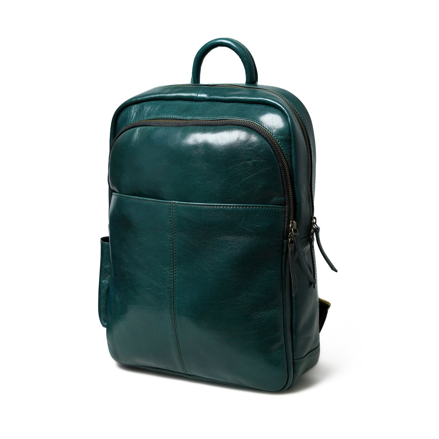 Luxury Italian Leather Backpack, Green - Concordia Style Boutique