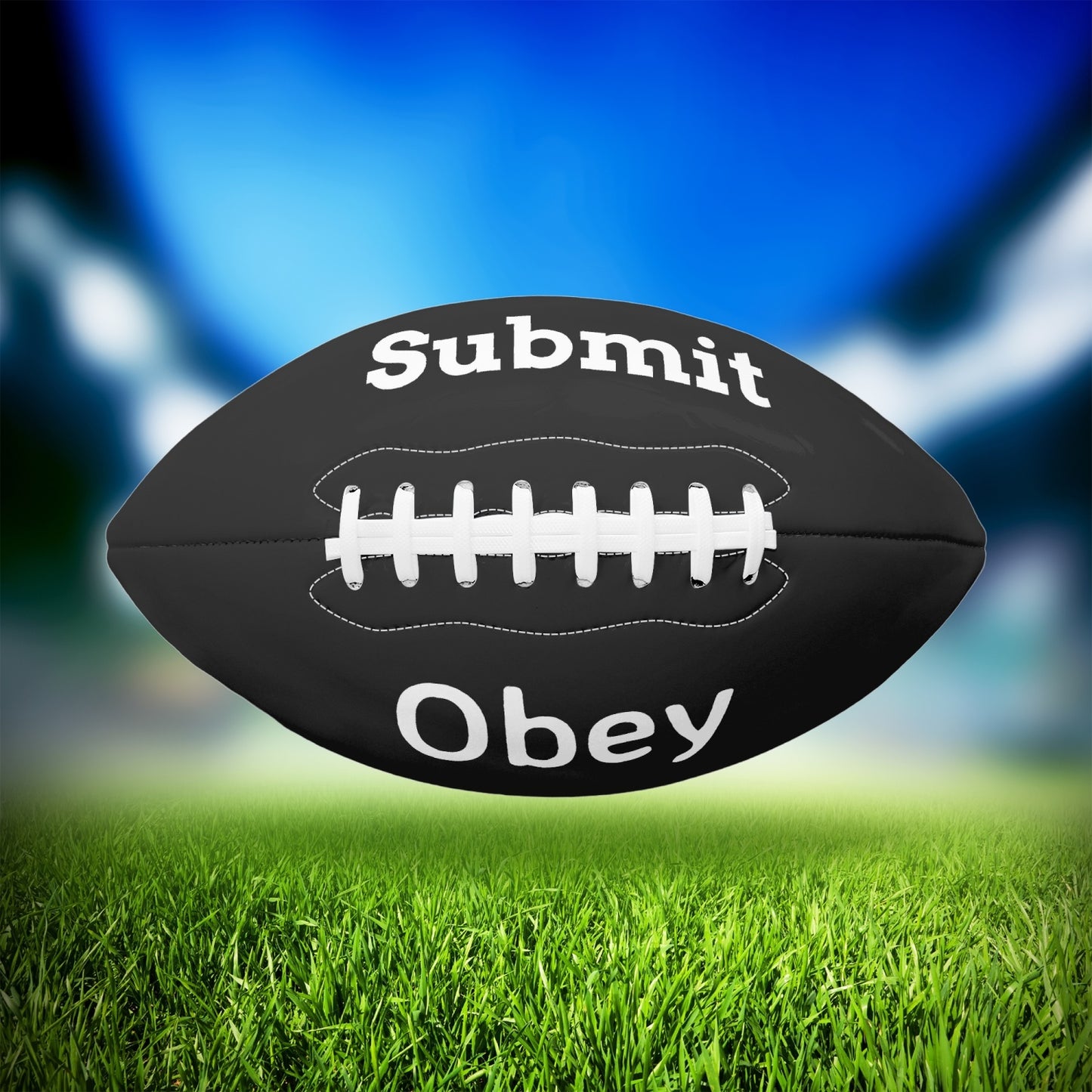 American Football - Only Two Panel Printed - Obey and Submit - Premium American Football from Concordia Style Boutique - Just $29! Shop now at Concordia Style Boutique