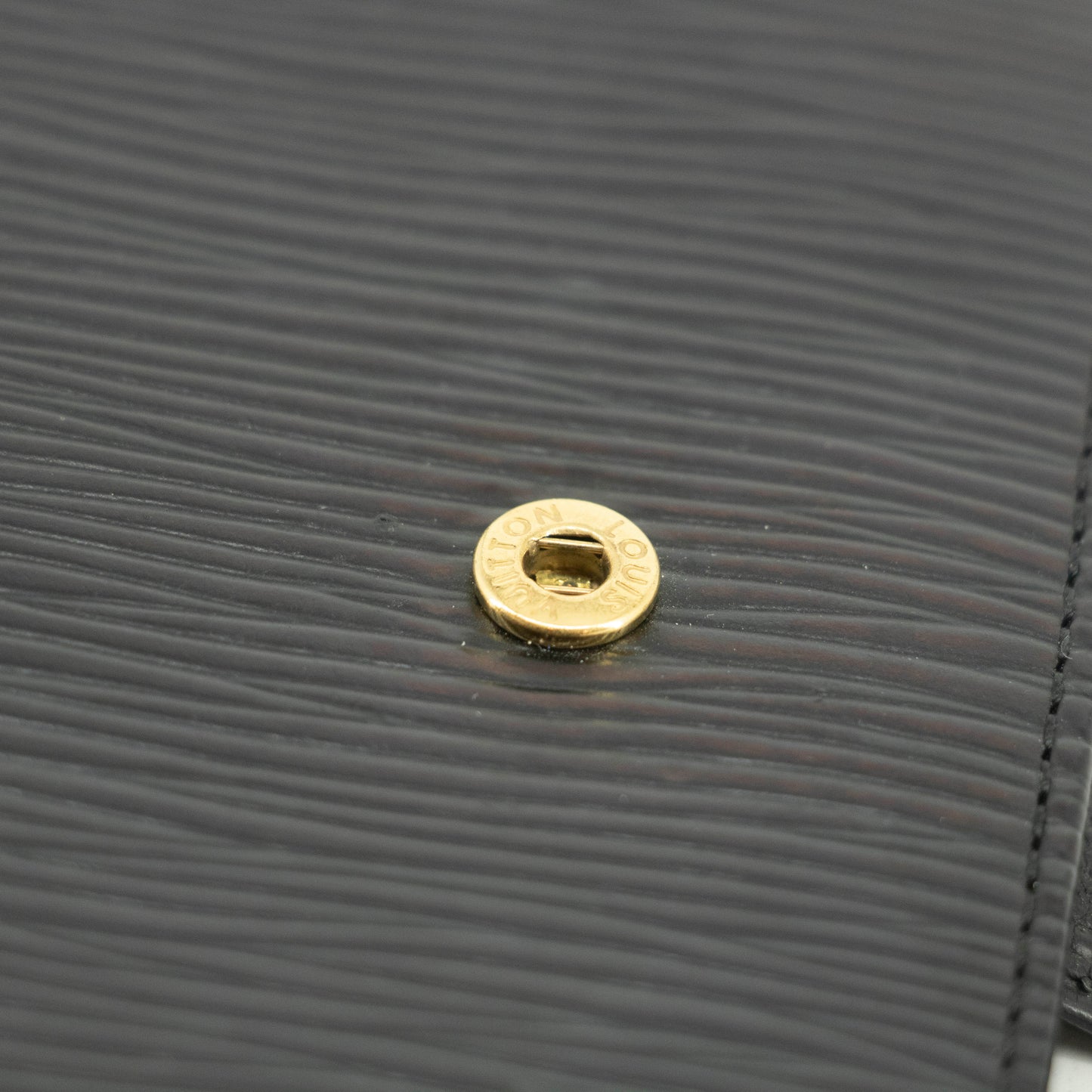 Louis Vuitton Black Epi Leather Bifold Wallet #3712