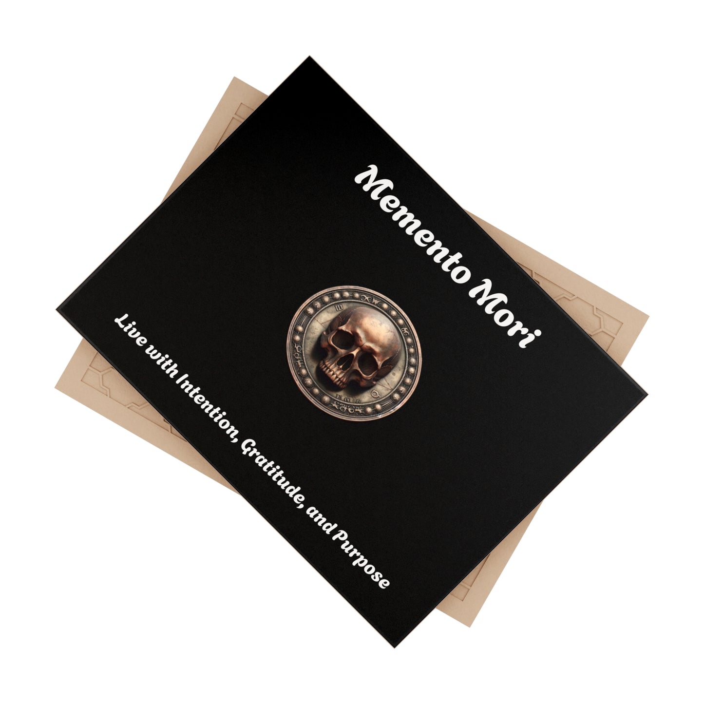 "Memento Mori" Ceramic Photo Tile - "Live with Intention, Gratitude, and Purpose" - Premium Ceramic Photo Tile from Concordia Style Boutique - Just $30.58! Shop now at Concordia Style Boutique