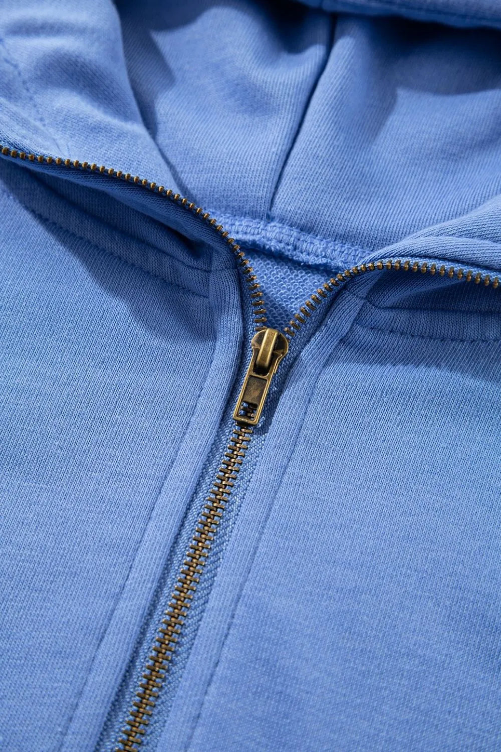 Drawstring Zipped Short Sleeve Hoodie and Shorts Set - Concordia Style Boutique