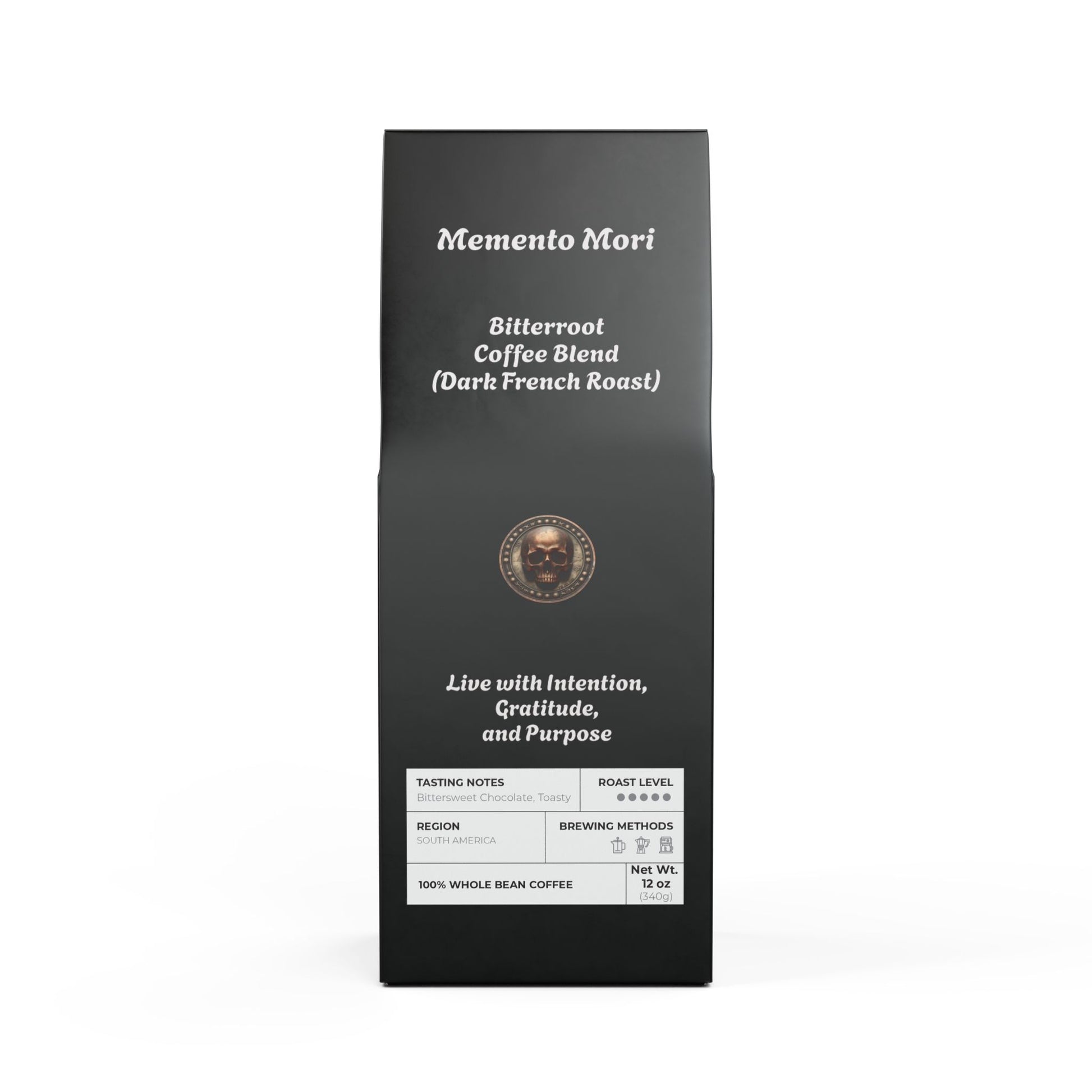 Bitterroot Coffee Blend (Dark French Roast) - "Memento Mori" - Premium Coffee from Concordia Style Boutique - Just $27.05! Shop now at Concordia Style Boutique