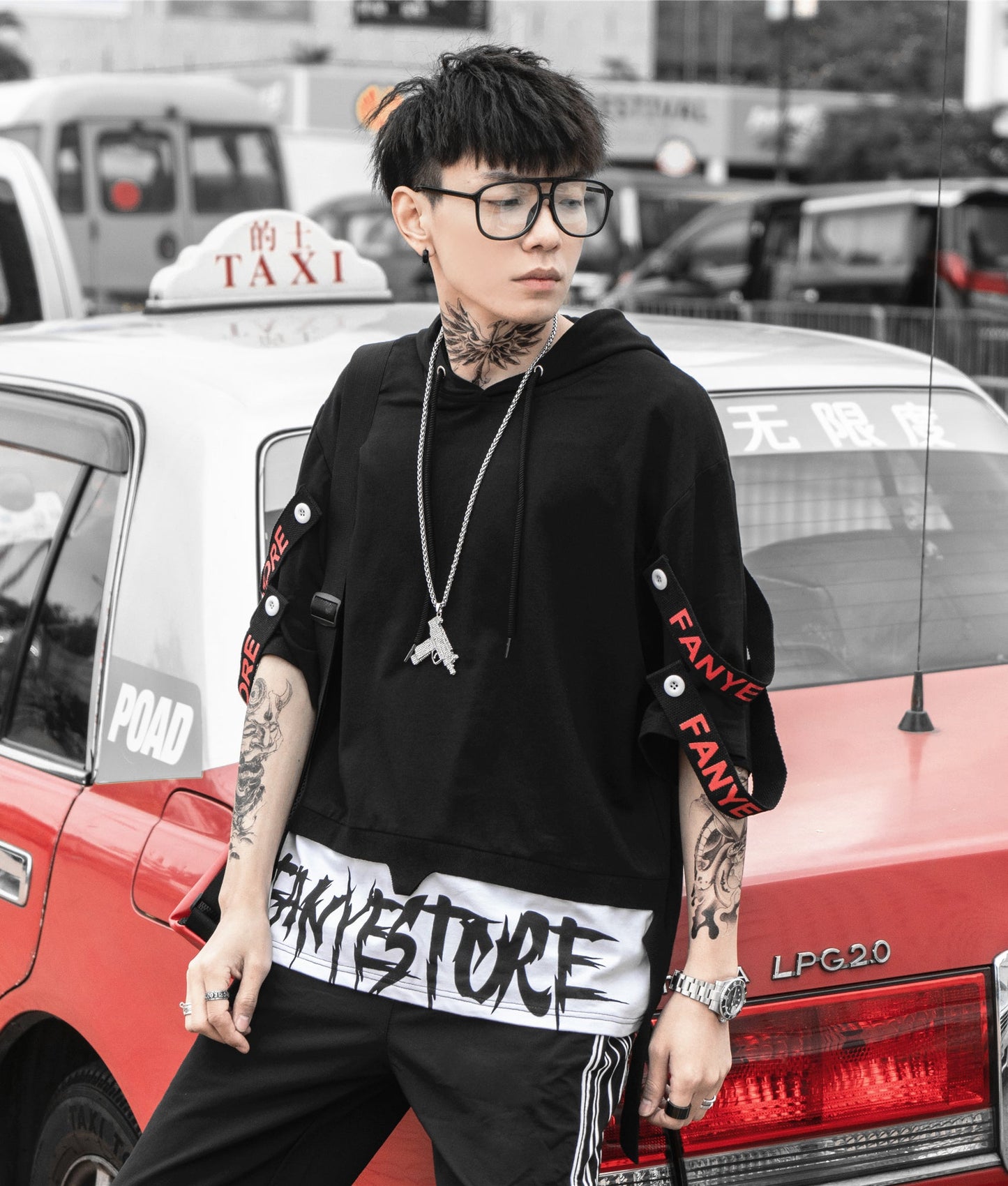 Black Solo Movement Short Sleeves Hoodie - Concordia Style Boutique