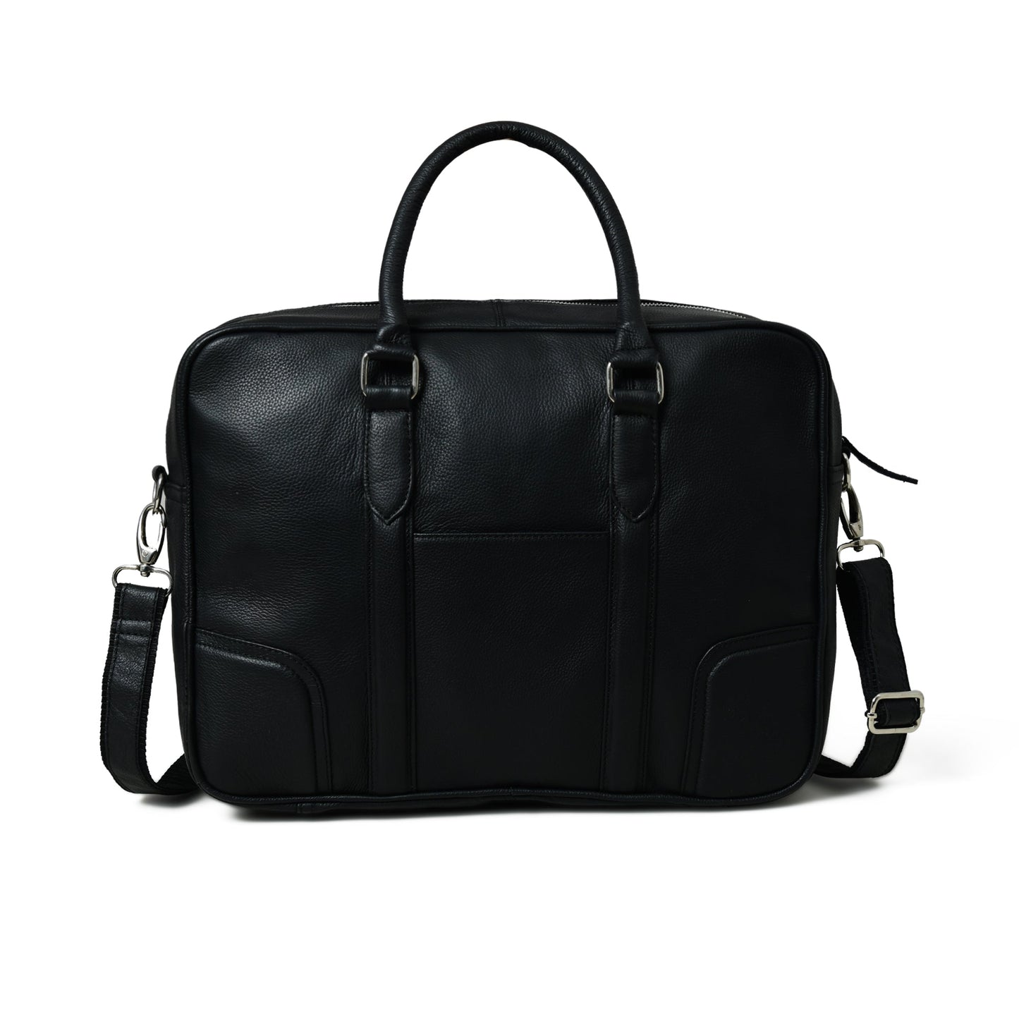 Texas Black Leather Briefcase - Concordia Style Boutique
