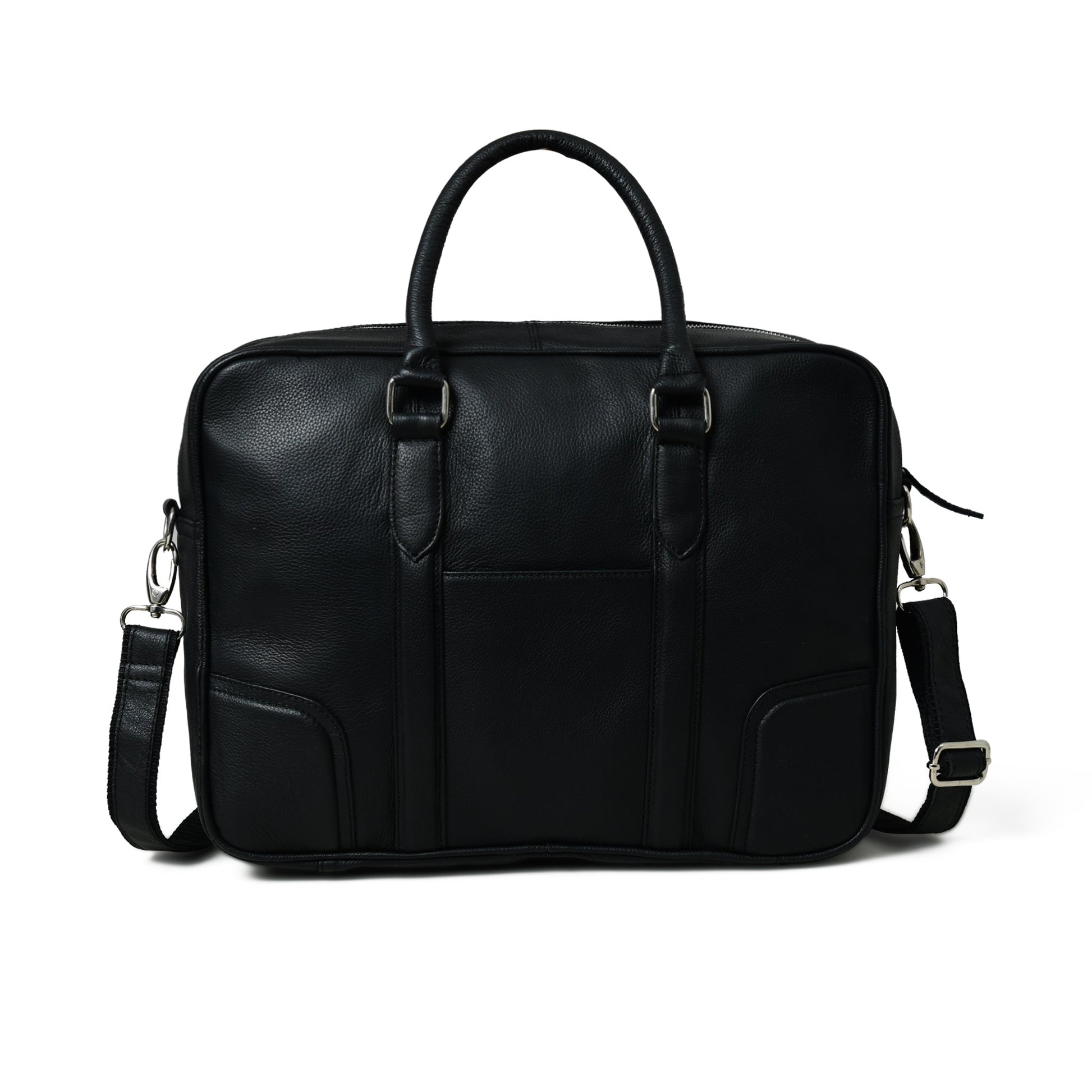 Texas Black Leather Briefcase - Concordia Style Boutique
