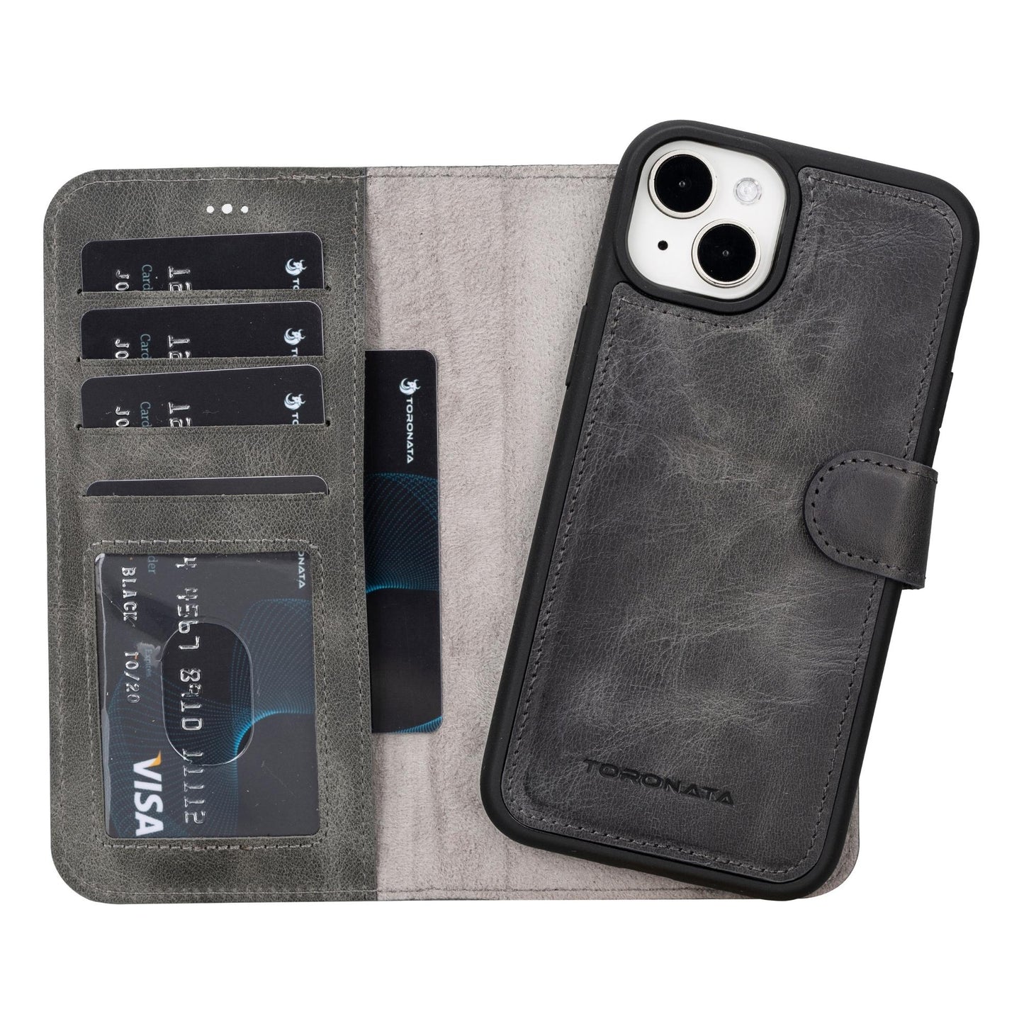 Casper iPhone 14 Series Detachable Leather Wallet Case - Concordia Style Boutique